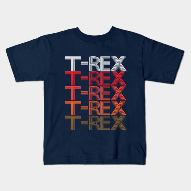 T-REX Tyrannosaur Prehistoric Predator Archeology. Kids T-Shirt by Maxx Exchange